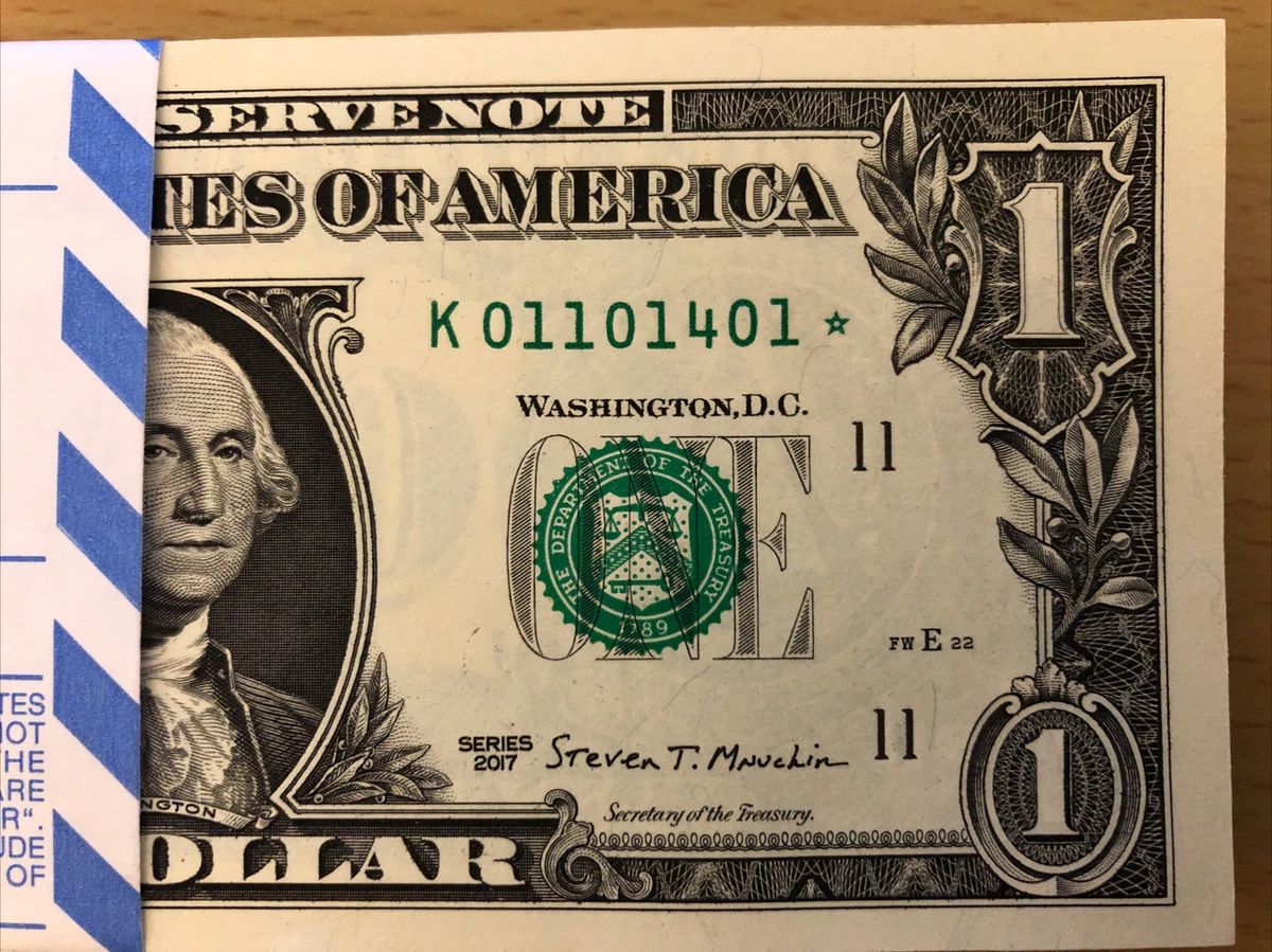 Dollar bill with star deals