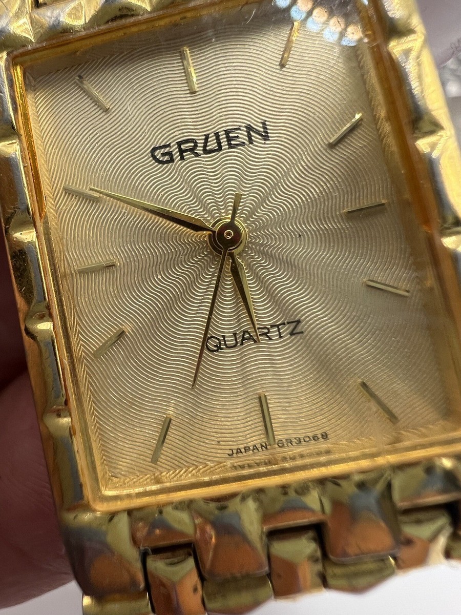 腕時計 GRUEN ❗️レア❗️レディース Vintage Ladies GRUEN Quartz Japan Elegant Gold Plated Wrist