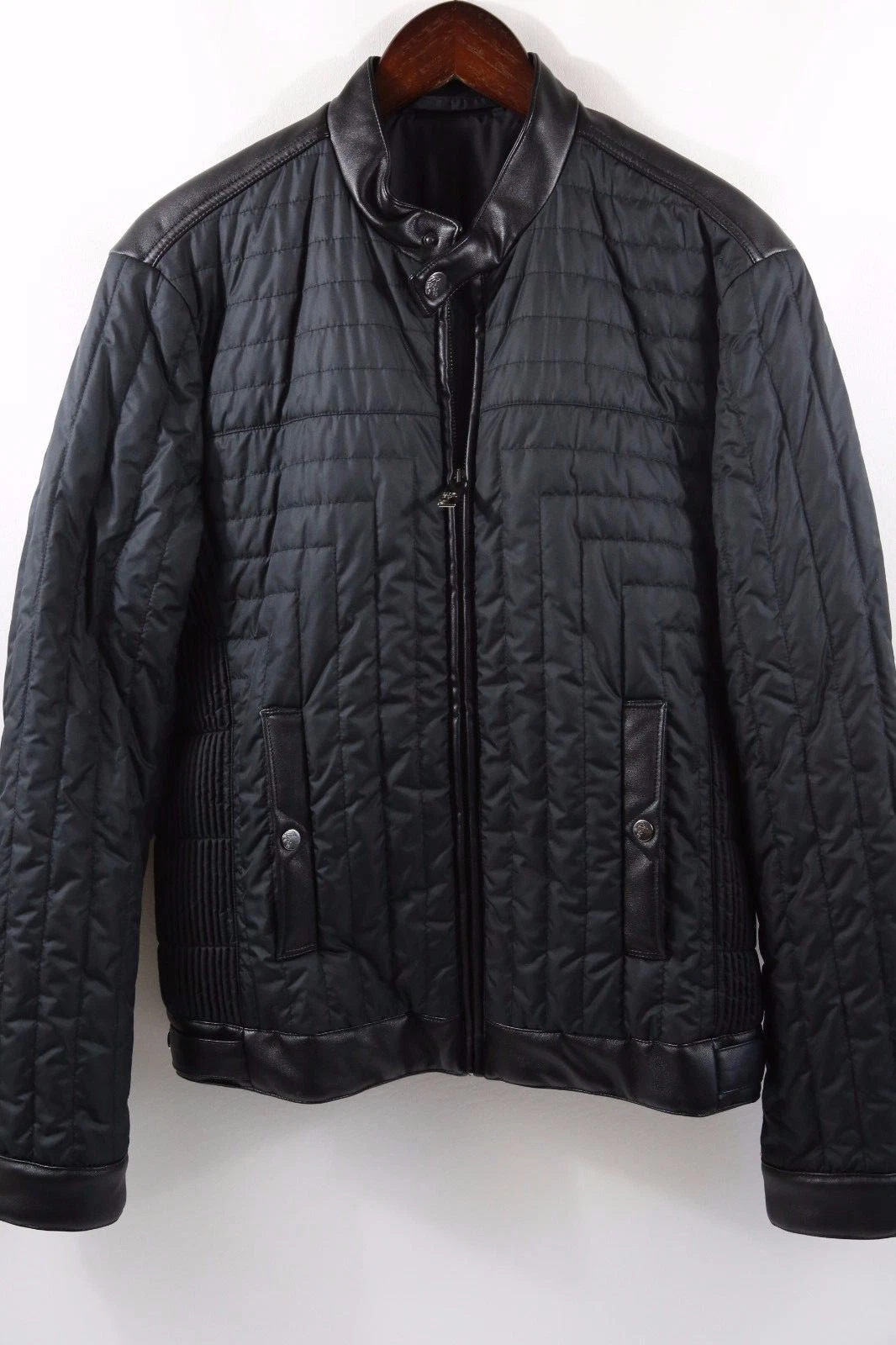 #924 Giacca Moto Trapuntata Collezione Versace Taglia 40