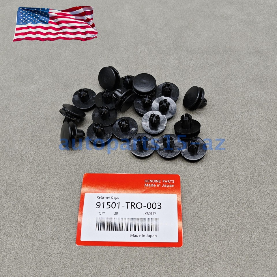 Rexka Front Fender Push-Type Retainer For Honda 91501-S04-003 Civic Del 11 thumbnail image