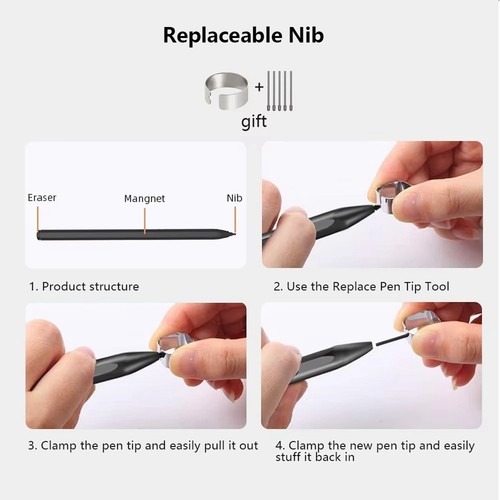 Eingabestift für Scribe für ReMarkable 2 für 4096, Druckempfindlichk7653 - Bild 6 von 7