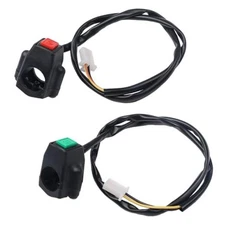 2 Pack Motorcycle Engine Stop Start Kill Switch Button Universal Red Green 