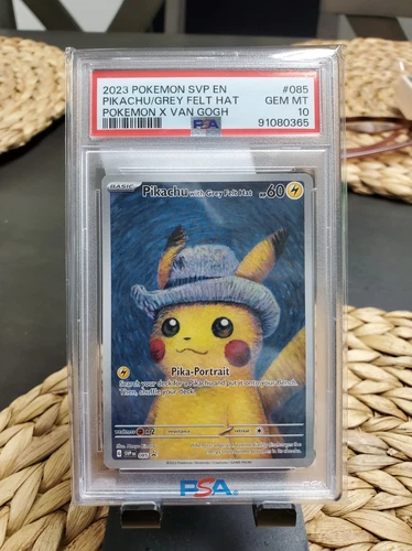 New ListingPokémon Pikachu with Grey Felt Hat Full Art Promo PSA 10 #85 Scarlet & Violet
