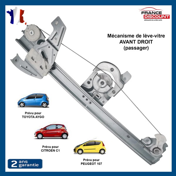 Mechanismus Elektrischer Fensterheber Vorne Rechts Nuckel FüR C1 Aygo 107--image