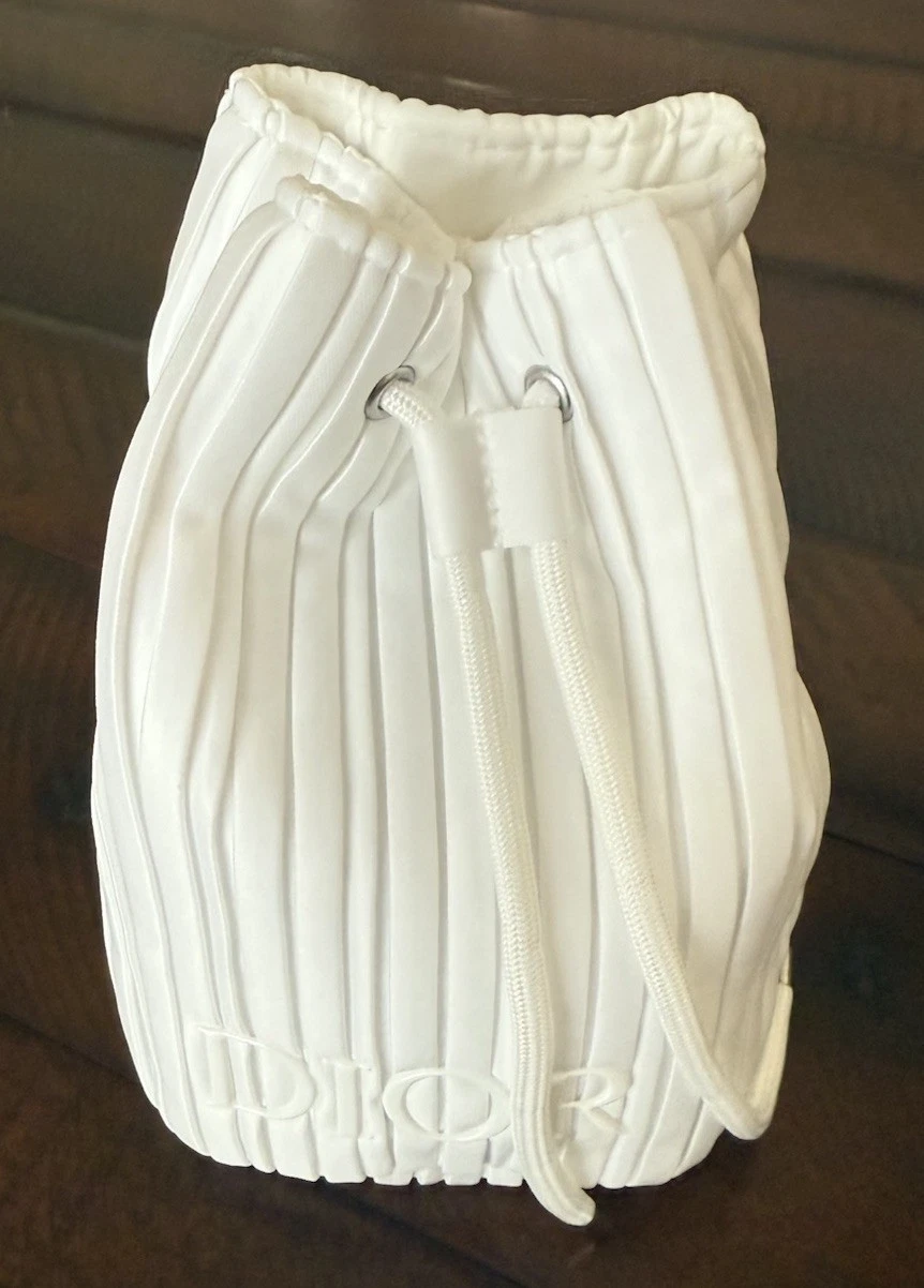 Pochette DIOR Nouveauté Cordon Blanc Dernier Design Plis Dior 2025 NEUF 
