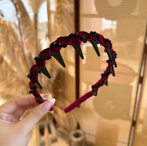 Cerchietto per capelli vintage alto cranio perle artificiali,eleganti fasce di perle da donna - Foto 18 di 22
