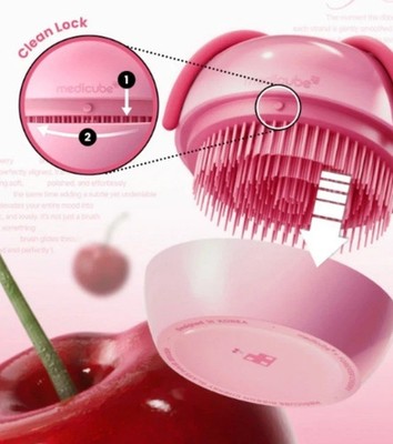 medicube x FOREVER CHERRY Ribbon Cherry Hair Brush Pink Limited