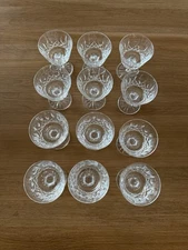 WATERFORD CRYSTAL 4.25" Champagne Glasses - Set of 12 one small chip 11 perfect