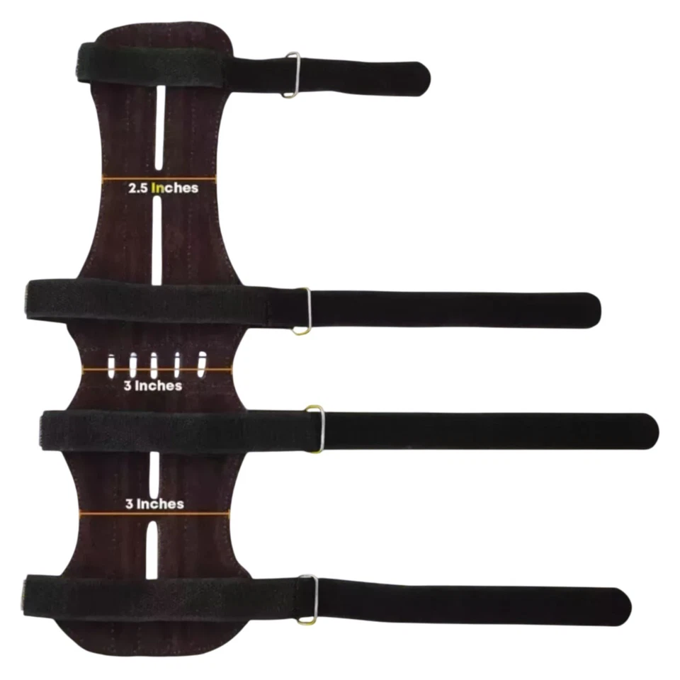 Кожаная защита рук | Защита рук для стрельбы из лука и охоты из натуральной кожи - Изображение 3 из 4