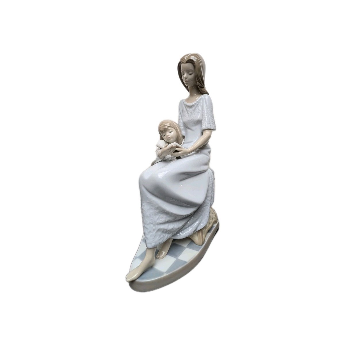 LLADRÓ リヤドロ Bedtime Story Lladro 5457 “Bedtime Story” Porcelain Figurine Mother & Daughter