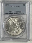 1898 Morgan Silver Dollar PCGS MS64 Bright White