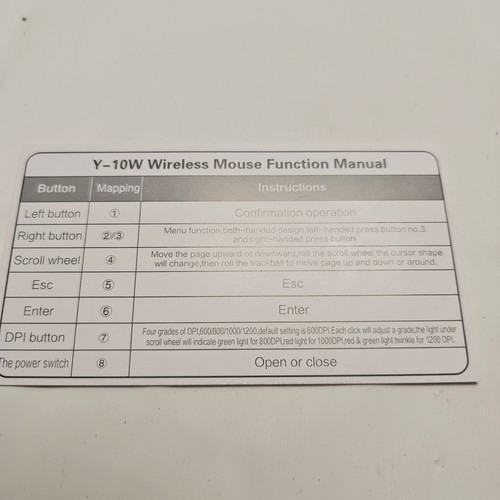 Y-10W 2.4 GHz Portable Finger Handheld Wireless USB Trackball Mouse for PC La... - 第 4/9 張圖片