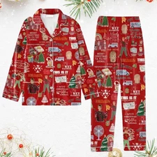 Home Alone Christmas Pajama Set - Funny Holiday Sleepwear for Family Movie Fans