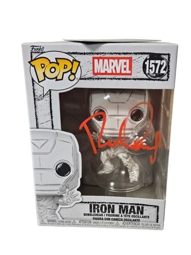 Robert Downey Jr Signed Iron Man Funko Pop 1572 Autograph Heritage COA Marvel
