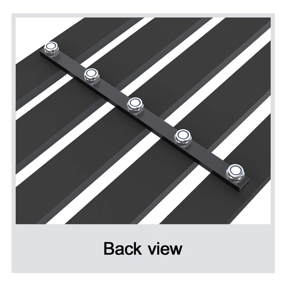 Compatível com 2007-2018 Jeep Wrangler JK principal superior largo preto rebite grade inserção - Imagem 4 de 4