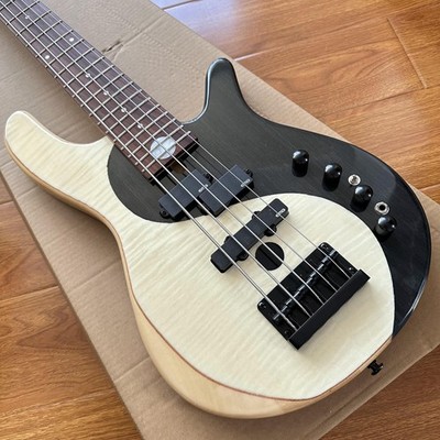 Custom Taiji Yin-Yang Standard 5-strings Electric Bass PJ Pickups 24Fret Ship US