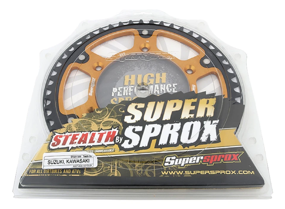 Gold Stealth Sprocket For Suzuki DRZ400E DRZ400K 2000-2003; RST-808-50-GLD - Image 4 of 4