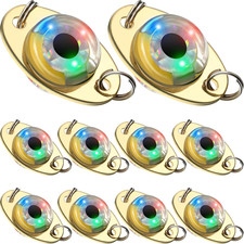 LED Fishing Lures Underwater Lighted Spoons For Bass Halibut Saltwater Deep Drop