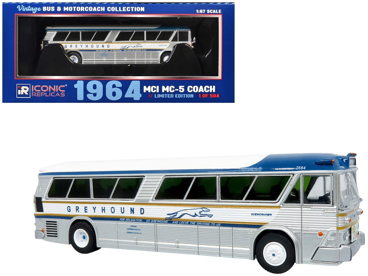 Iconic Replicas 87-0625 1/87 1964 MCI MC-5A Coach Bus Iconic Replicas 87-0625 1/87 1964 MCI MC-5A Coach Bus