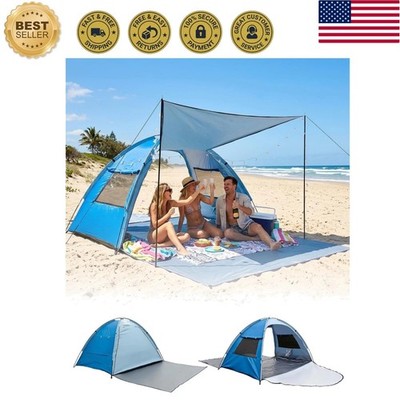 Windproof 3-Person Sun Shade Canopy - Perfect for Camping & Outdoor Activities