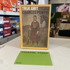 TRUE GRIT by Charles Portis 1968 Book Club 1st Edition Simon Schuster Very Good