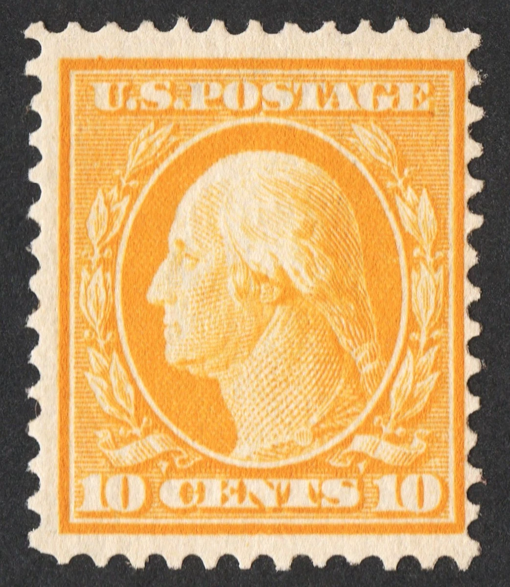 F/VF (Fine/Very Fine) Yellow Unused US Stamps (1901-1940) 10 Cent