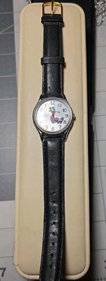 Lotus Watch BACKWARDS Goofy Vintage Leather Band - Great Shape! 
