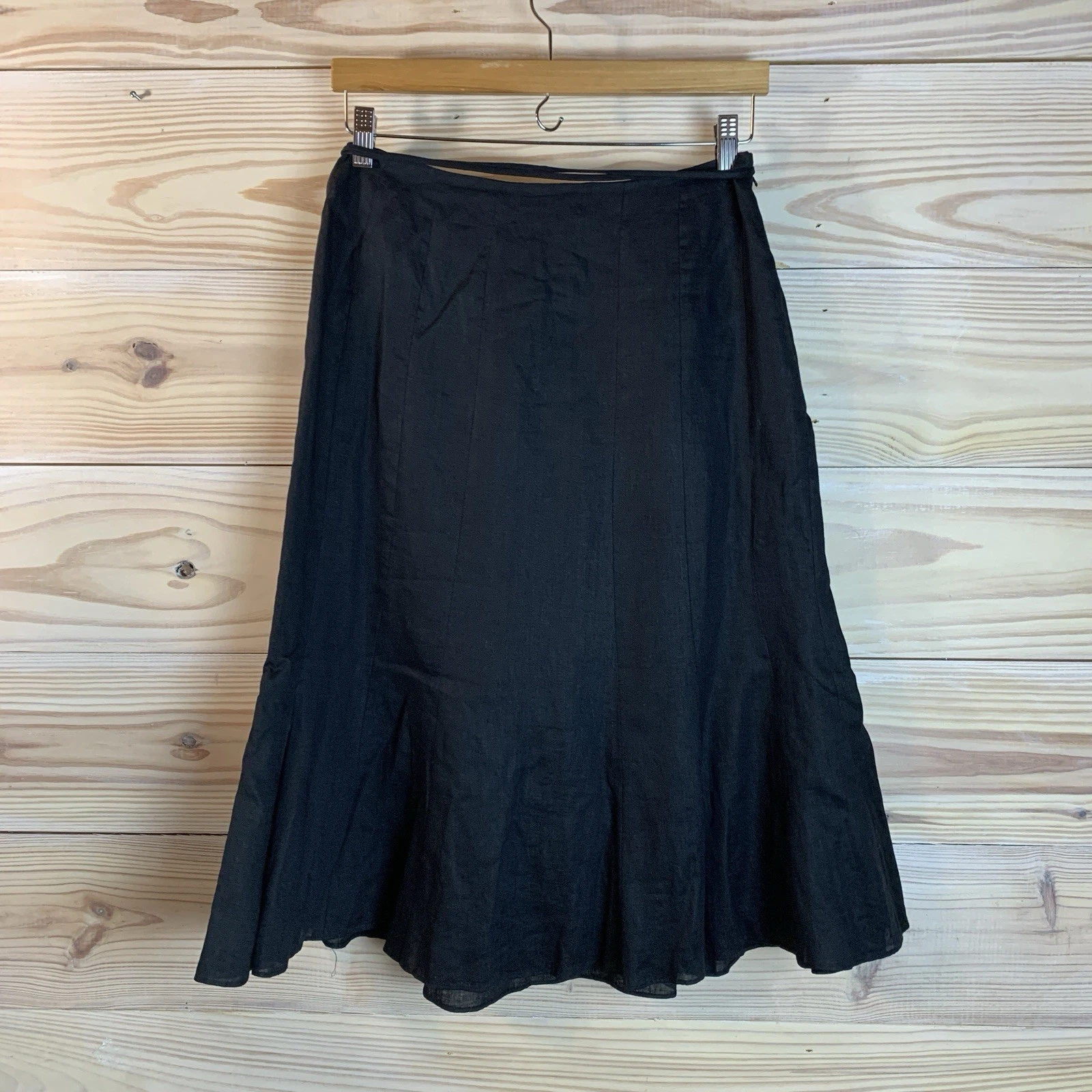 Lauren Ralph Lauren Linen Skirt Womens Petite 5 Midi Elevated Capsule