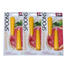 3 Pack Joie MSC Grapefruit Spoons 2pc Yellow Clear