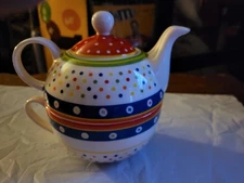 M&M - RARE PROTOTYPE 3 PIECE CERAMIC TEAPOT - ONE OF KIND - NEVER PRODUCED-2011