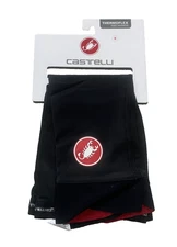 Castelli Thermoflex Men's Black Soft Fleece Fabric Kneewarmer - Medium NEW