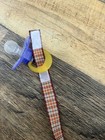 Turkey Ribbon Baby Pacifier holder clip strap, binky leash-Handmade-Free Ship — photo 2