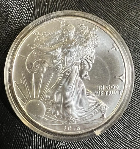2016 American Silver Eagle 1 oz .999 Fine Silver Dollar Toning Walking Liberty