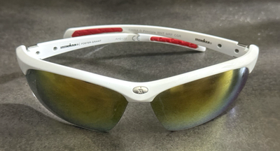 IRONMAN Foster Grant White MRF CJR Mirrored Sunglasses . 100% UV