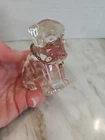 VINTAGE Federal 1940s Dog W/ Collar Glass Hollow