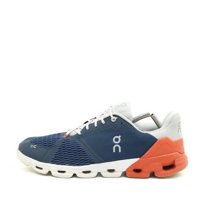 On Herren Cloud Sportschuh Blau/Orange Mesh/Textil Cloudtec Laufschuh EU 45