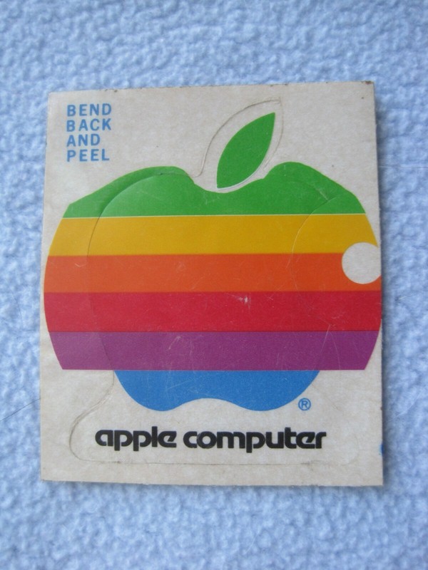 1980  Apple Computer Genuine Authentic Logo 2" Decal Sticker/Employee Estate 