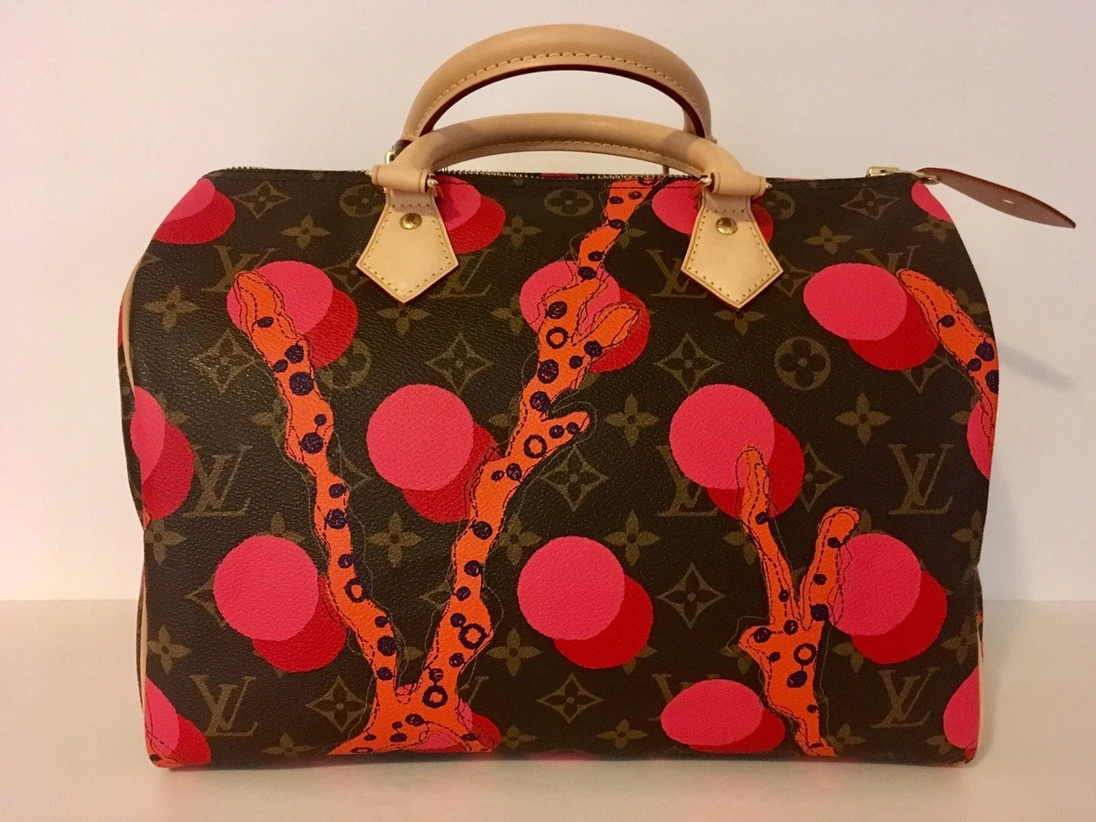 Louis-Vuitton Handbag Monogram Speedy 35 USA Limited Edition Authentic