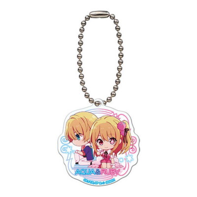 OSHI no KO Character mini Acrylic Swing #2 Aqua & Ruby BANDAI Japan