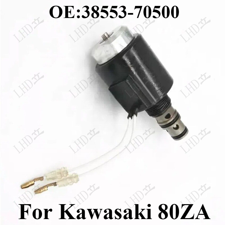 【かず】 24V Solenoid Valve 38553-70500 Excavator For Kawasaki 80ZA SD1231