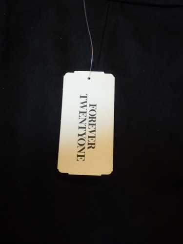 Forever 21 Twenty One Faux Suede Whip Stitch Skirt 8/10 Uk BNWT RRP £23.95 Black - Picture 4 of 5