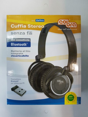 CUFFIA SENZA FILI BLUETOOTH COBRA Mod.ZAFFIRO | eBay