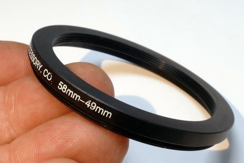 58mm to 49mm Step-Down ring Metal double threaded screw in - Picture 4 of 4