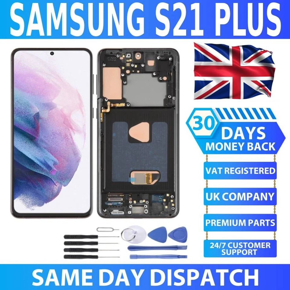 Samsung Galaxy S21+ Plus SM-G996 TFT LCD Display Touch Digitizer + Rahmen
