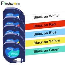 Compatible Dymo LetraTag Refills 91330 91331 91332 Paper Plastic 12mm Label Tape