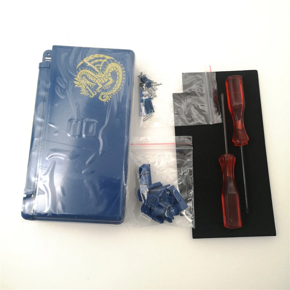 NDSL Blue Dragon Full Housing Shell Case+Buttons Kit for Nintendo DS Lite - Image 2 of 4