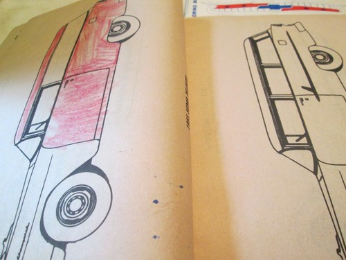 LOT OF 2 USED Chevrolet Coloring Book for Kids 55 56 57 Chevy Bel Air Nomad CAR - Picture 8 of 8