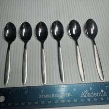 Guy Degreene 18-10 France Demitasse Spoons 6p...
