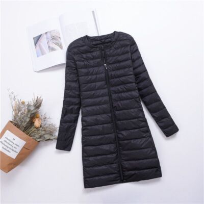 Women's Down Coat Duck Down Jacket Ultralight Long Ladies Down Jacket XS-2XL