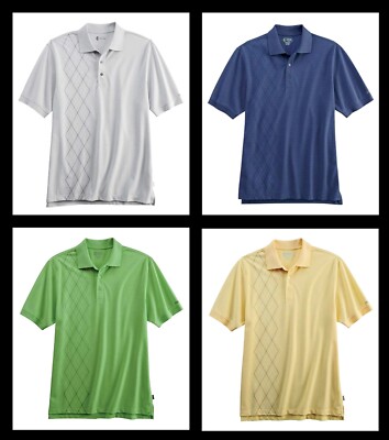 IZOD ~ X-Treme Function Golf Cool FX UPF-15 Argyle Polo Shirt Men's S $50 NWT